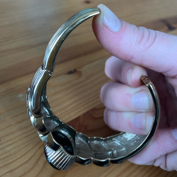 Studio BARSE Bronze & Black Onyx Hinged Cuff - Picture 3 of 7